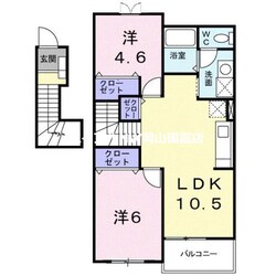 ドミール北小路の物件間取画像